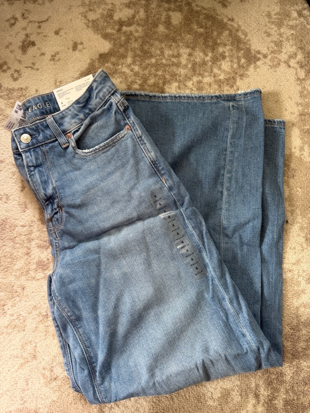 NWT American Eagle Dreamy Drape Super High-Rise Baggy Wide Leg 27W